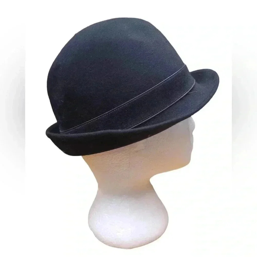 Stetson Playboy Vintage Black Fedora Hat Unisex